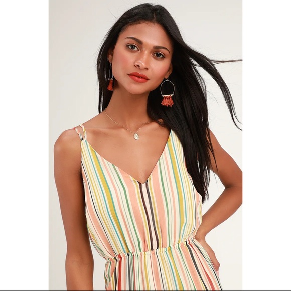 Jack by BB Dakota Multi Stripe Maxi Dress - Picture 4 of 5